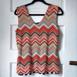 EUC szM Reversible Eva & Claudi Danish Tank Top Shell Colorful